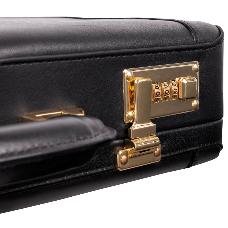 McKlein Lawson Leather Attache Briefcase, 3 of 10