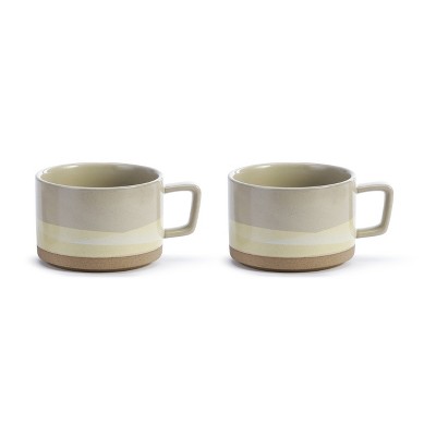 DEMDACO Explore New Horizons Soup Mug - Set of 2 White