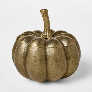 Cast Metal Pumpkin Canister - Threshold™ designed with Studio McGee - 1 of 4
