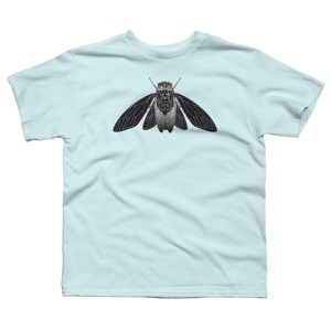 Boy's Design By Humans Monochrome Cicada By Realkey T-Shirt - 1 of 3