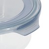 Gibson 32 Ounce Round Glass Storage Container in Grey - 3 of 4