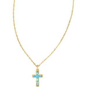 Elegant Cross Pendant Necklace Stylish Jewelry for Women - 1 of 4