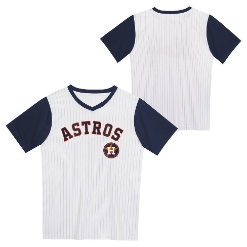 Mlb Houston Astros Boys' Pinstripe Pullover Jersey : Target