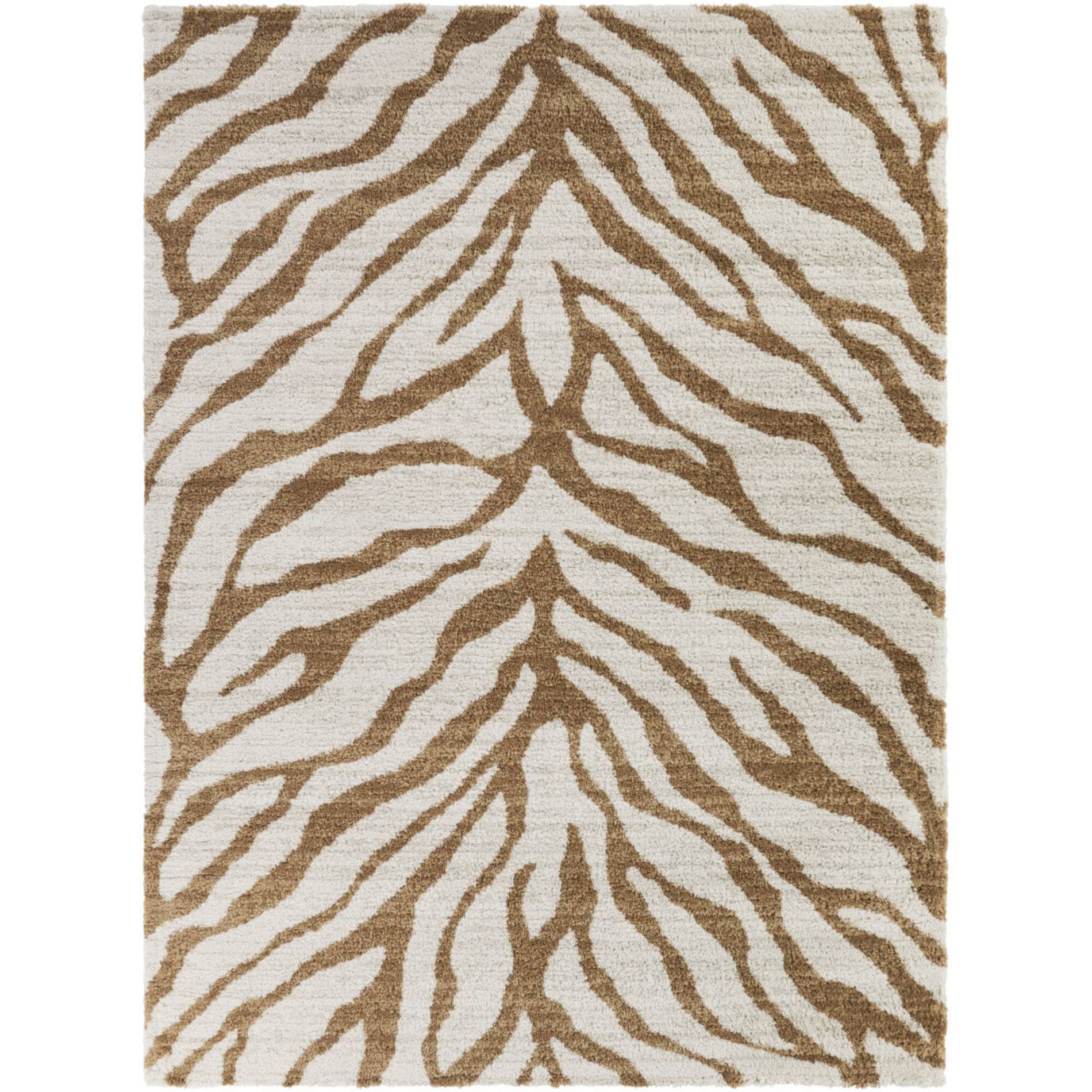 Balta Rugs 5'3"x7' Kat Animal Print Plush Area Rug Rust