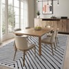 Modern Area Rugs Geometric Accent Carpet with Non-Slip Backing - 3 of 4