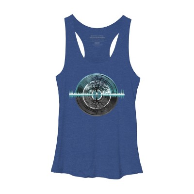 Women's Design By Humans Returning To Silence By Maryedenoa Racerback Tank Top