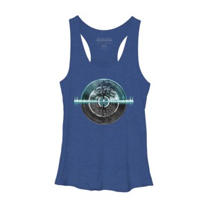 Women's Design By Humans Returning To Silence By Maryedenoa Racerback Tank Top - 1 of 3