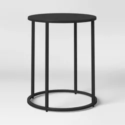 Glasgow Round Metal End Table Black - Project 62™