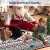 GustoWave Washable Christmas Vintage Boho Floor Area Rug, Low Pile for Bedroom Living Room - 4 of 4