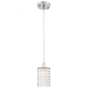 Elegant Lighting Taylor 1 light Chrome Pendant - 1 of 4