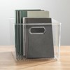 mDesign Plastic Stackable Storage Organizer Container Bin with Handles - 4 of 4