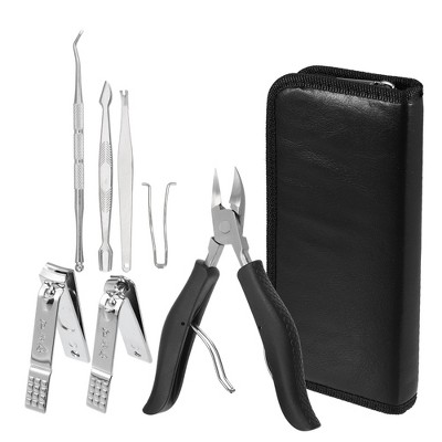 Unique Bargains 1 Set Manicure Set Professional Nail Clippers Kit for  Travel Rose Gold Tone Stainless Steel