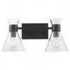 Quorum Lighting Beldar 2 - Light Vanity in  Matte Black - 4 of 4