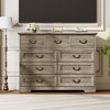 Vintage 9-Drawer Dresser - Rustic Wood Chest for Bedroom, Living Room & Hallway, Spacious Storage - 4 of 4