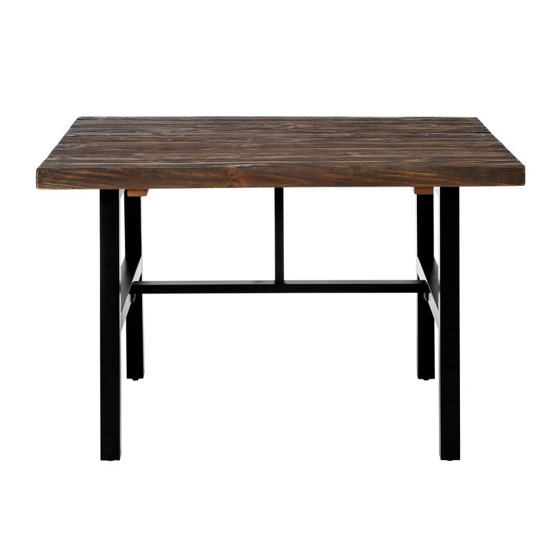 Pomona Metal and Reclaimed Wood Dining Table Brown - Alaterre Furniture, 3 of 11
