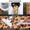 Washable Modern Leopard Print Rug Non Slip Low Pile Rug Soft Contemporary Throw Floor Cover Foldable Indoor Carpet for Living Room Bedroom Playroom - 4 of 4