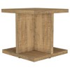 23.5" Mango Wood Square End Table with Open Storage, Perfect for Modern and Rustic Living Spaces - 3 of 4