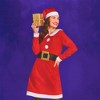 Northlight 41" Red and White Women's Mrs. Claus Costume Set - Small - 3 of 4