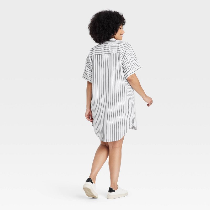 Women's Easy Woven Mini Shirtdress - A New Day™, 3 of 8