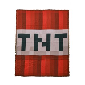 Minecraft TNT Cotton-Polyester Throw (50" x 60") - 1 of 3
