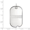 Black Bow Jewelry 10k White Gold Purdue Boilermakers NCAA Large Pendant - 2 of 3