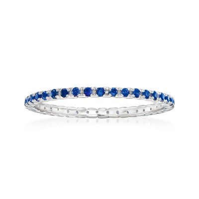 Ross-Simons 0.33 ct. t.w. Sapphire Eternity Band in 14kt White Gold