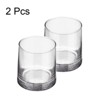Unique Bargains Clear Visibility Heavy Base Whiskey Glasses Drinkware 2 Pcs - 3 of 4