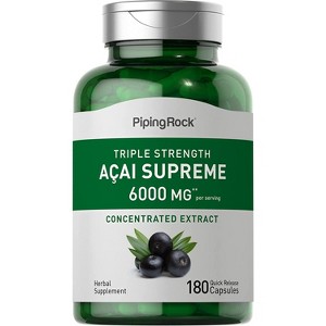 Piping Rock Triple Strength Acai Supreme 6000 mg | 180 Capsules - 1 of 2