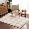 Hauteloom Zahur Cream & Beige Diamond Area Rug - 3 of 4
