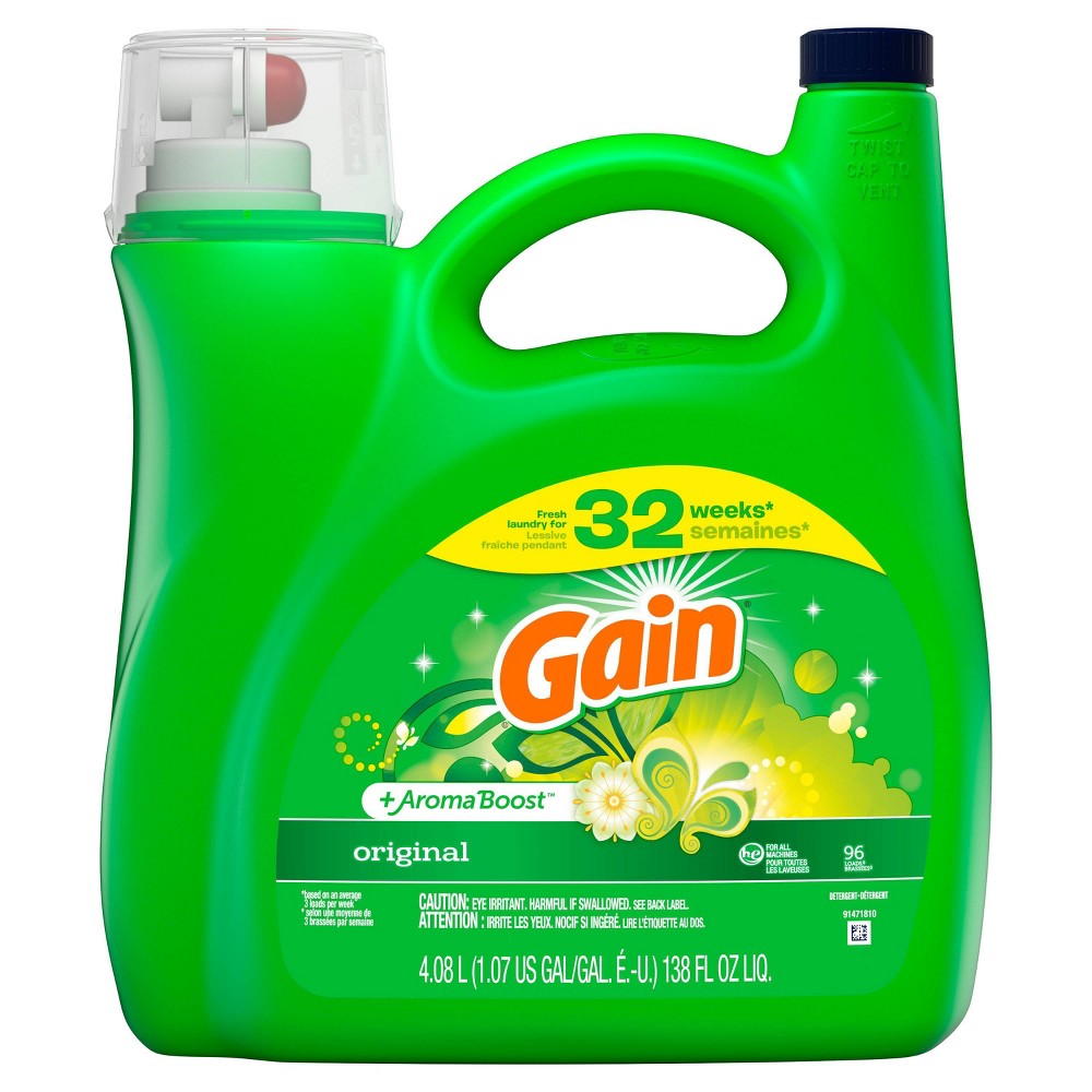 UPC 037000230335 product image for Gain + Aroma Boost Original Scent HE Compatible Liquid Laundry Detergent - 138 f | upcitemdb.com
