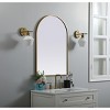 Elegant Lighting Metal Frame Arch Mirror 24x36 Inch in Brass - 3 of 4