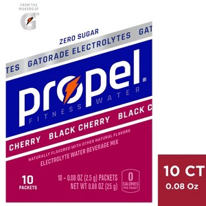 Propel Black Cherry Sport Mix - 10pk/0.08oz Pouches - 1 of 4