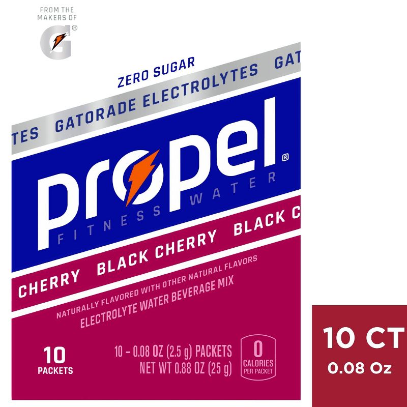 Propel Black Cherry Sport Mix - 10pk/0.08oz Pouches, 1 of 10