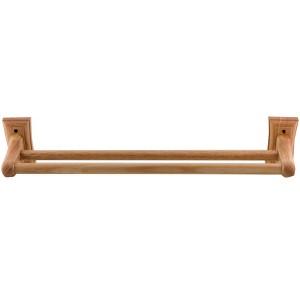 ALFI AB5505 24Inch Double Rack Wooden Towel Bar Bathroom Accessory - 1 of 4