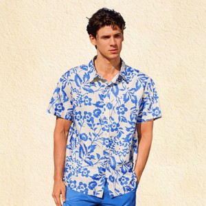 Men's Tuscan Breeze Floral Shirt - Cupshe - 1 of 4