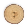 Dritz Sustainable Wood Grain Round Button 30mm Light Brown 3 Buttons - 3 of 4
