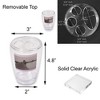 Evideco French Home Goods Elegant Clear Toothbrush Holder Stand for Bathroom Vanity - Durable, Easy to Clean, and Stylish Bathroom Accessory - 3 of 4