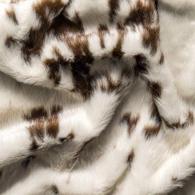 EcoChic Brown Faux Cowhide 5' x 7' Washable Area Rug