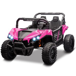 Jojoka 24V 2-Seater Ride-On UTV for Big Kids, 4 Wheels Electric Vehicles with Remote, 21" Seat, Shock Absorbers - 1 of 4