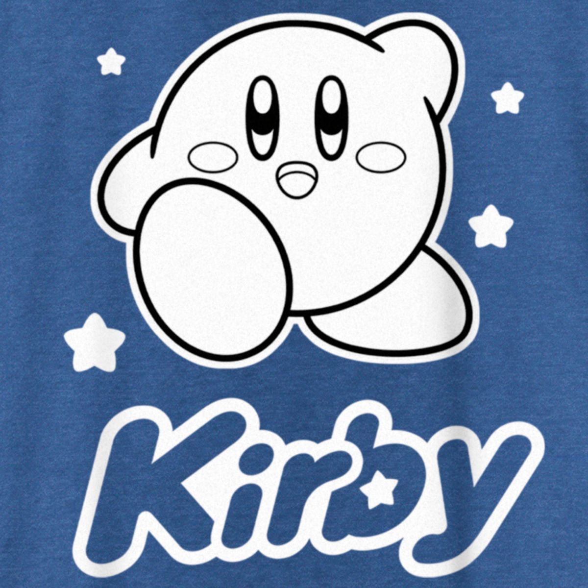 Women's Nintendo Kirby Black and White Portrait Racerback Tank Top - thumbnail 2
