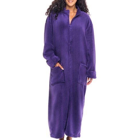 Alexander Del Rossa Women's Plush Fleece Robe with Hood, Long Warm Solid  Bathrobe : : Clothing, Shoes & Accessories