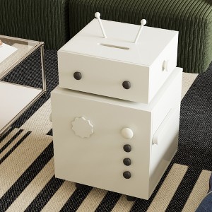 Luck Live Bathroom storage cabinet with two storage spaces, suitable for scenarios such as storage in children's rooms - 1 of 4
