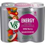 V8 +Energy Wild Berry Juice Drink - 6pk/8 fl oz Cans