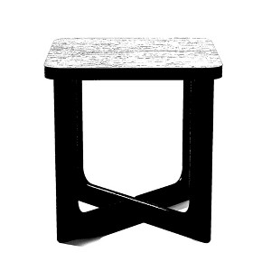 Lirago Wood End Table Side Table Corner Table 24*24 Black - 1 of 4