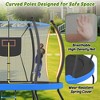 8/10FT Trampoline with Basketball Hoop, Enclosure net & Ladder, Outdoor Trampoline for Kids, Recreational Backyard Trampoline - ModernLuxe - 3 of 4