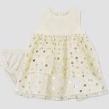 Carter's Just One You® Baby Girls' Foil Dot Dress - White/Gold