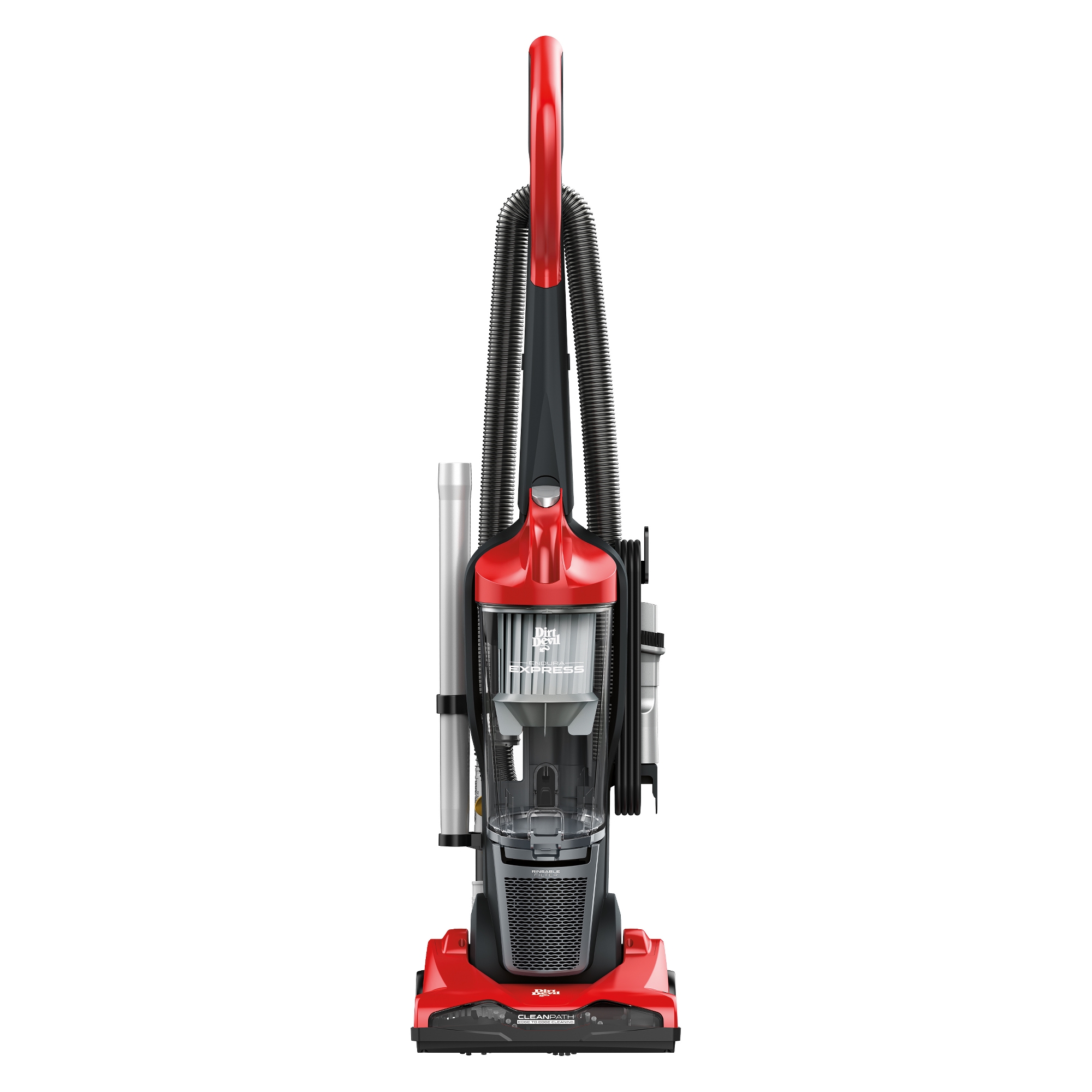Dirt Devil Endura Express Bagless Compact Upright Vacuum Cleaner UD70171 Red: Lightweight, Motorized Brush Roll, 20ft Cord