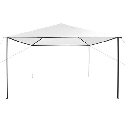 vidaXL Gazebo Outdoor Canopy Tent Patio Pavilion Wedding Party Tent with Roof - White 157.5" x 157.5"