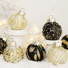 25 Pcs Christmas Tree Ornament Balls, 2.4" Clear Shatterproof Plastic Christmas Decoration Balls, PET Painted for Christmas Tree, Party, Wedding - 3 of 4