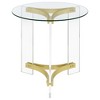 Coaster,Janessa Round Glass Top Acrylic Leg Coffee Table - 3 of 4